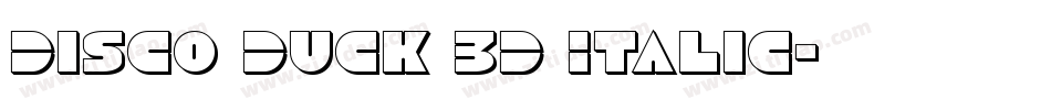 Disco Duck 3D Italic字体转换